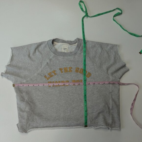 Billabong Size Small Cutoff Gray Sweatshirt - Picture 8 of 11